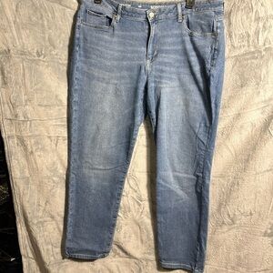 Sonoma jeans curvy‎ straight 18 R light wash